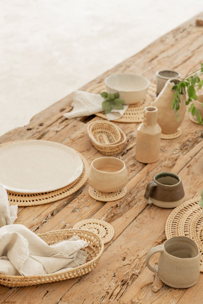 Woven Rattan Placemat Set Village Thrive