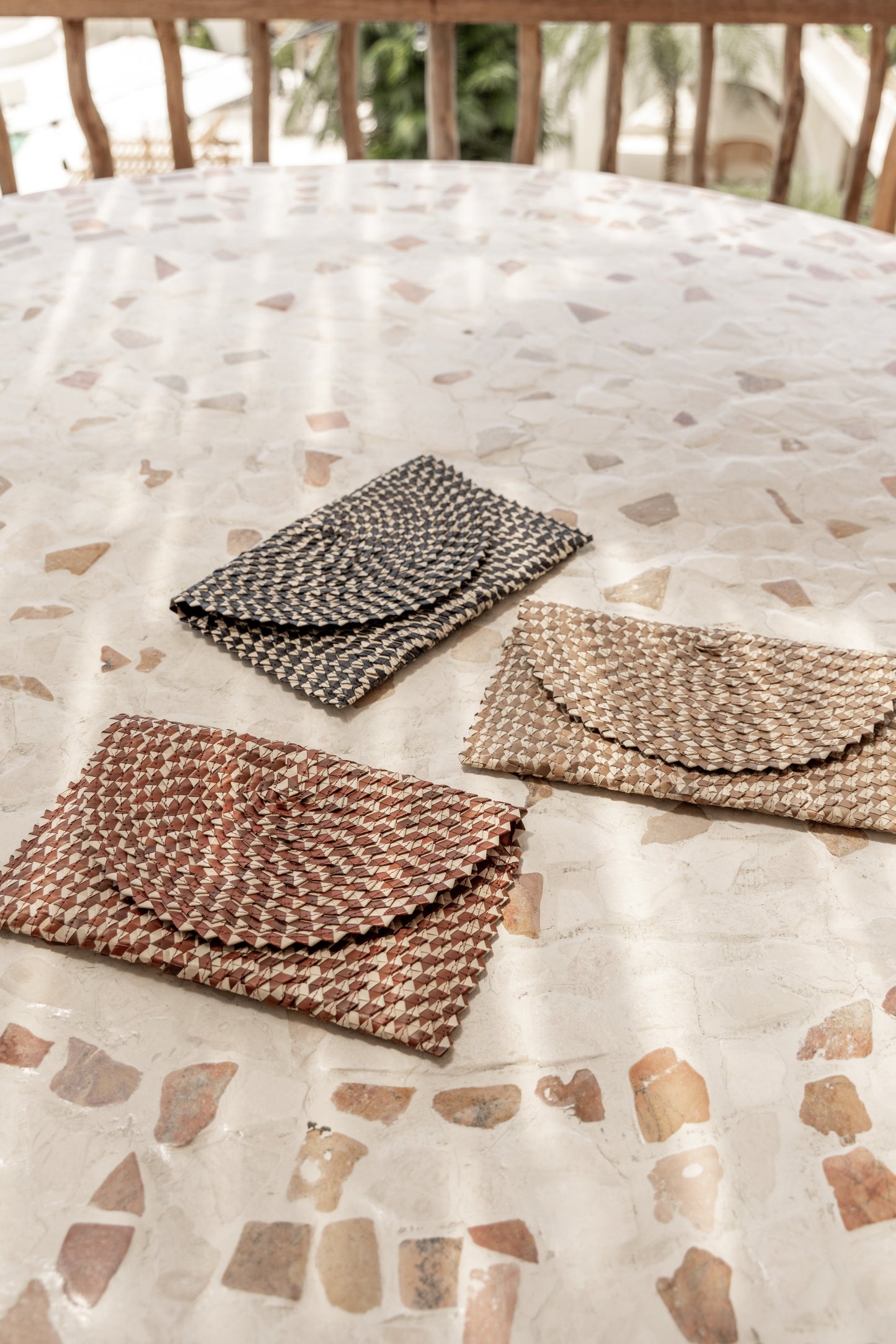 Ombre Rattan Clutch Village Thrive