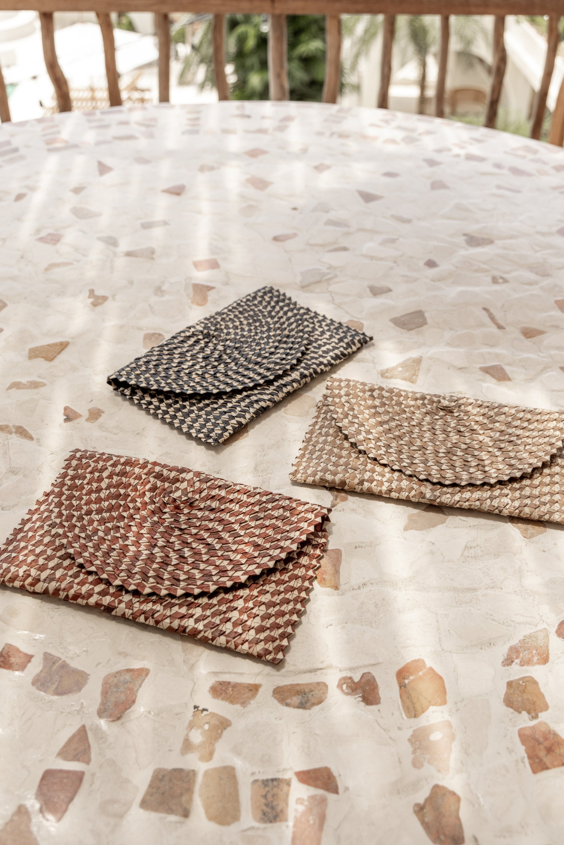 Ombre Rattan Clutch Village Thrive