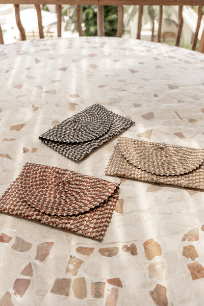 Ombre Rattan Clutch Village Thrive