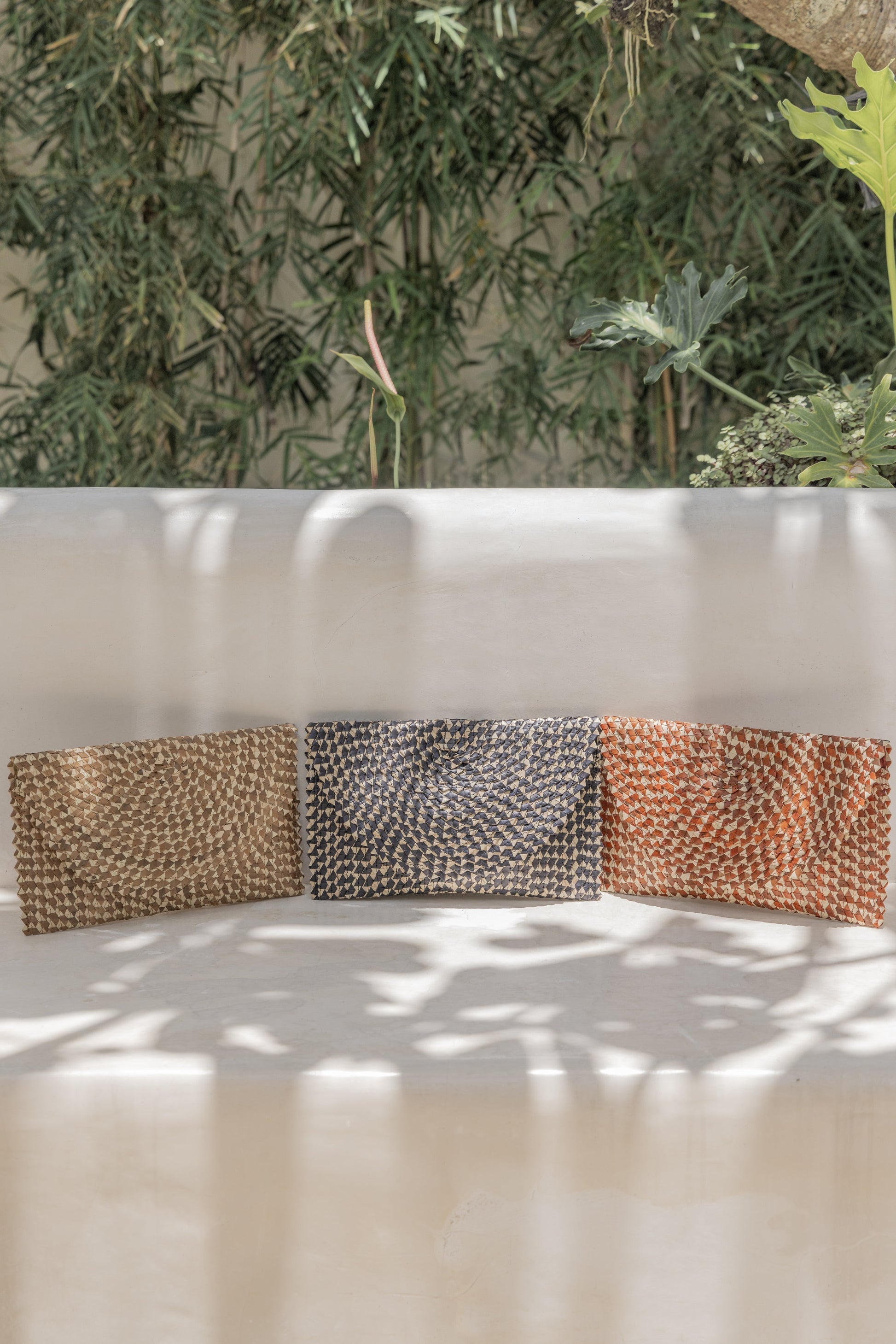Ombre Rattan Clutch Village Thrive
