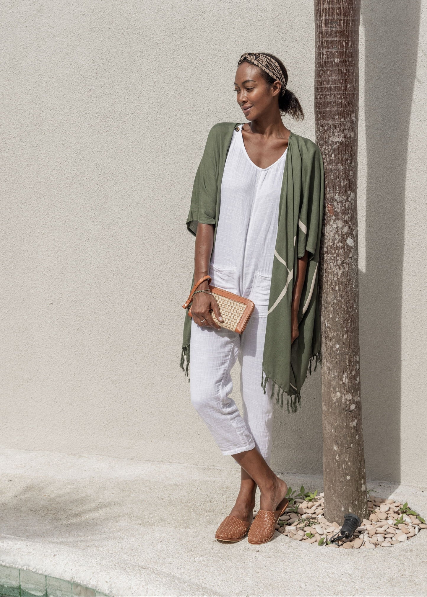 Raja Leather and Cane Wallet Village Thrive
