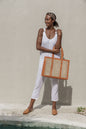 Raja Leather and Cane Everyday Bag Village Thrive