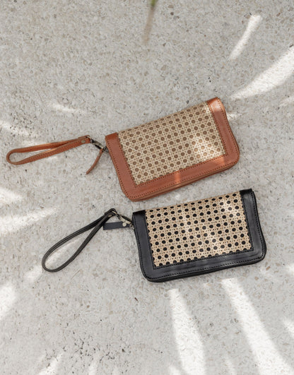Raja Leather and Cane Wallet Village Thrive