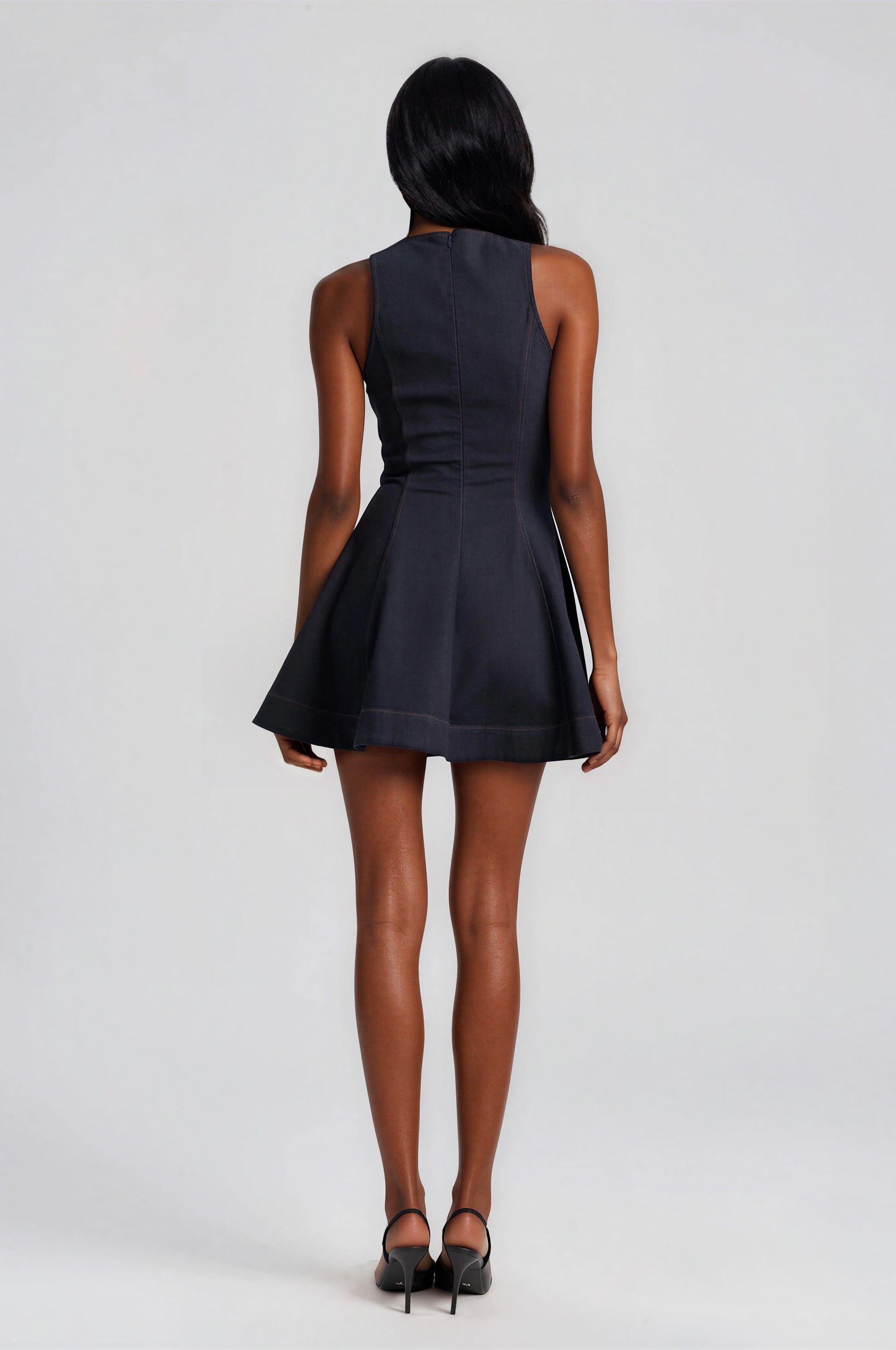 Palmer Denim Mini Dress - Dark Denim XO, Tina