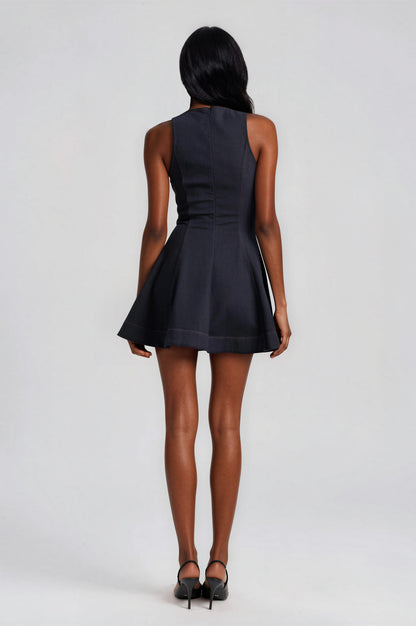 Palmer Denim Mini Dress - Dark Denim XO, Tina