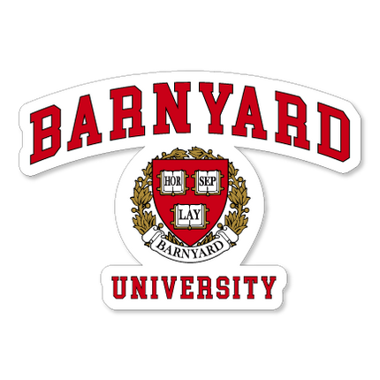 Barnyard University Sticker Horseplay Apparel