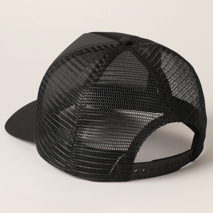 Baseball Happy Face Trucker Hat Ivy + Cloth