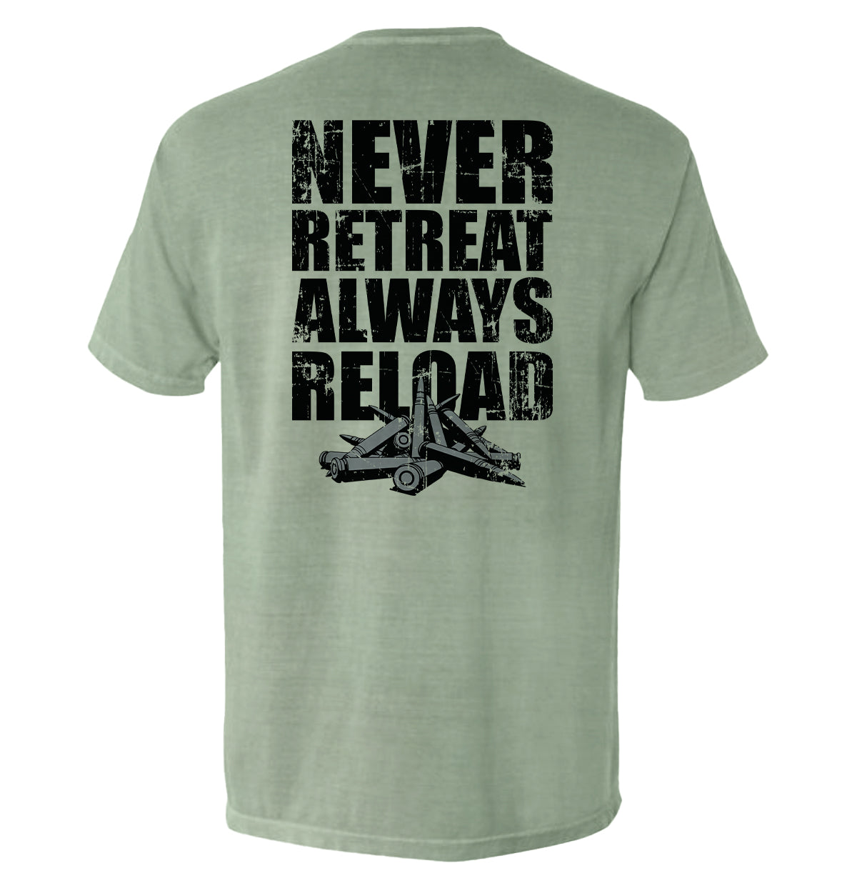 Never Retreat Always Reload Shield Republic