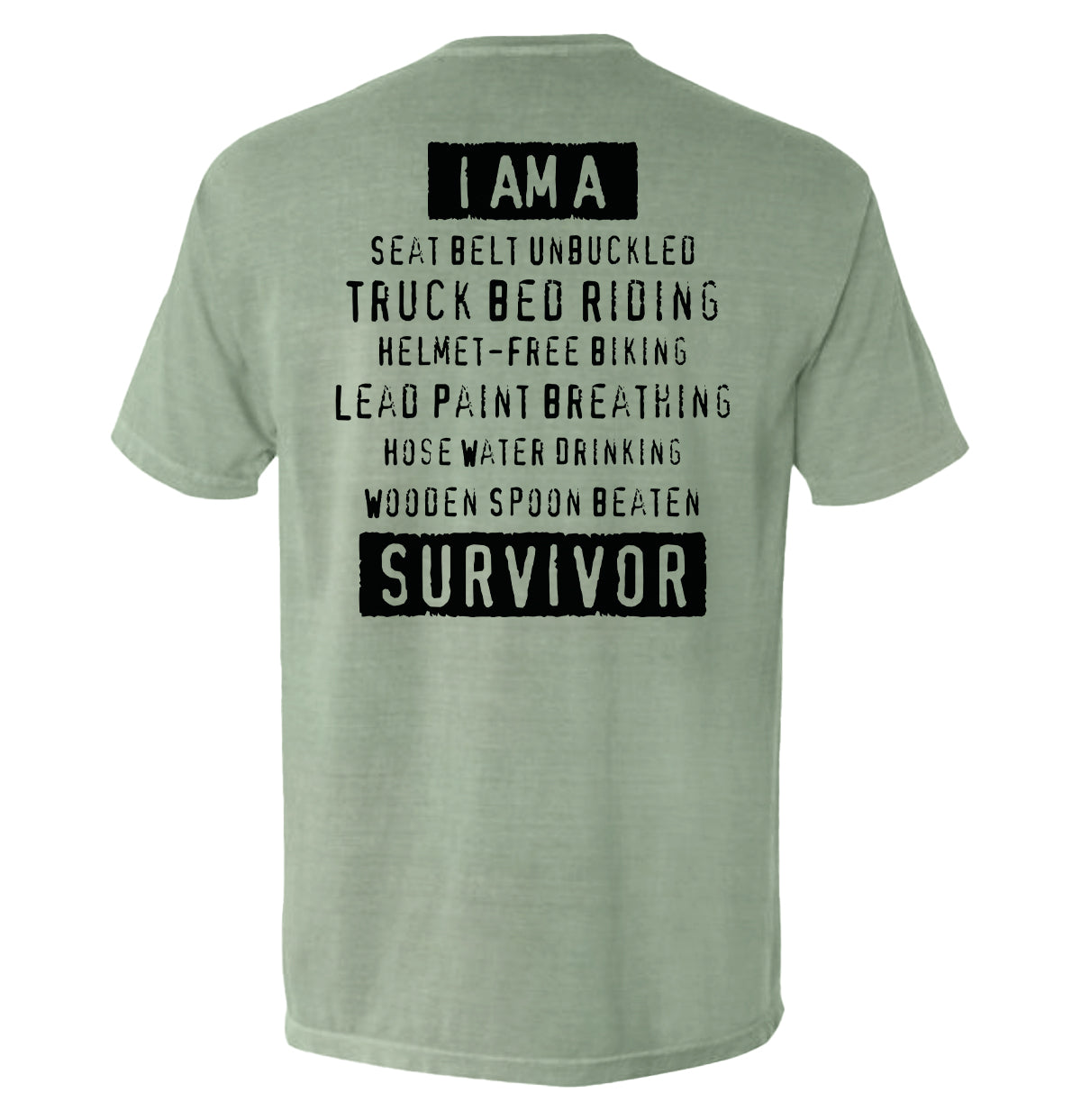I'm A Hard Times Survivor Shield Republic