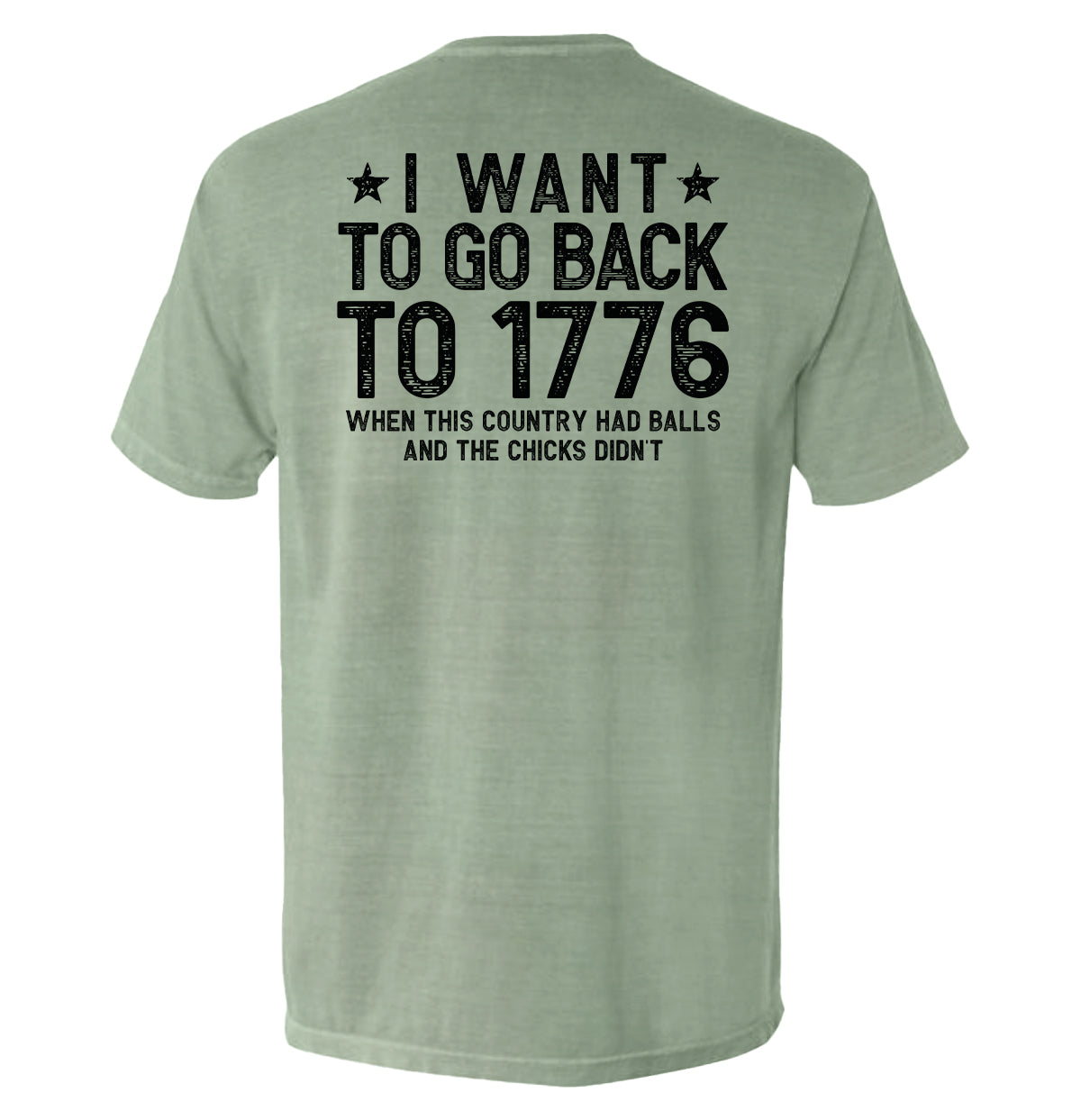 I Want To Go Back To 1776 Shield Republic