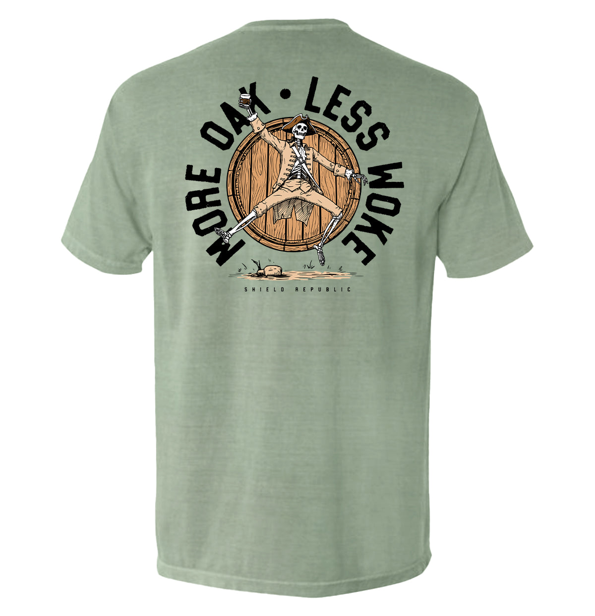 More Oak Less Woke Shield Republic