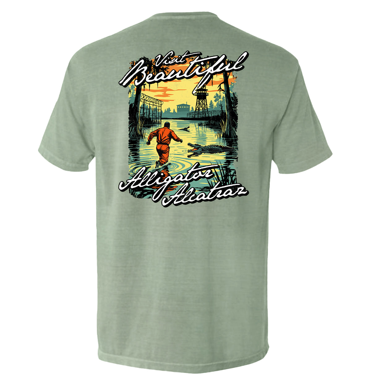 Visit Beautiful Alligator Alcatraz Shield Republic