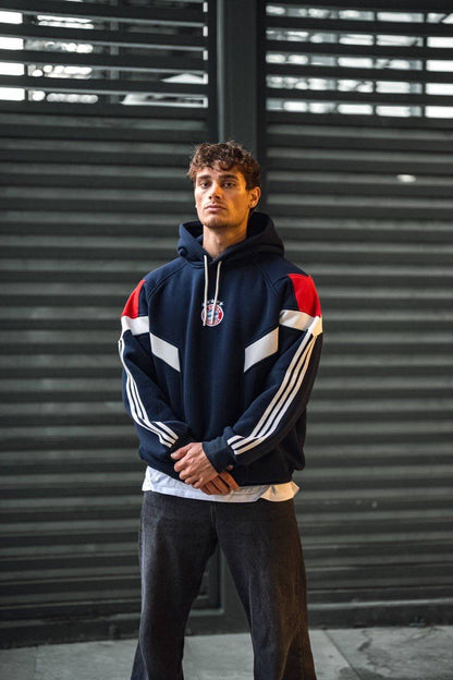 Bayern Munich Logo Hooded Oversized Sweatshirt - Stylish and Comfortable Withinblack