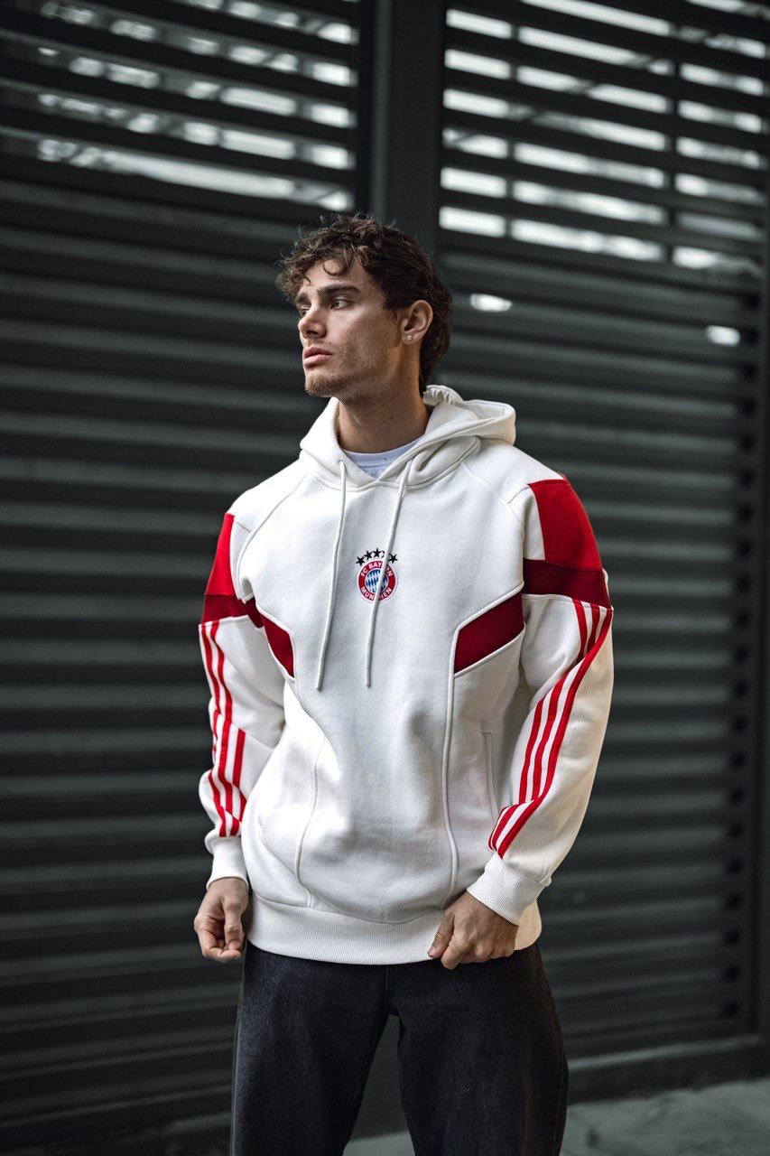 Bayern Munich Logo Hooded Oversized Sweatshirt - Stylish and Comfortable Withinblack