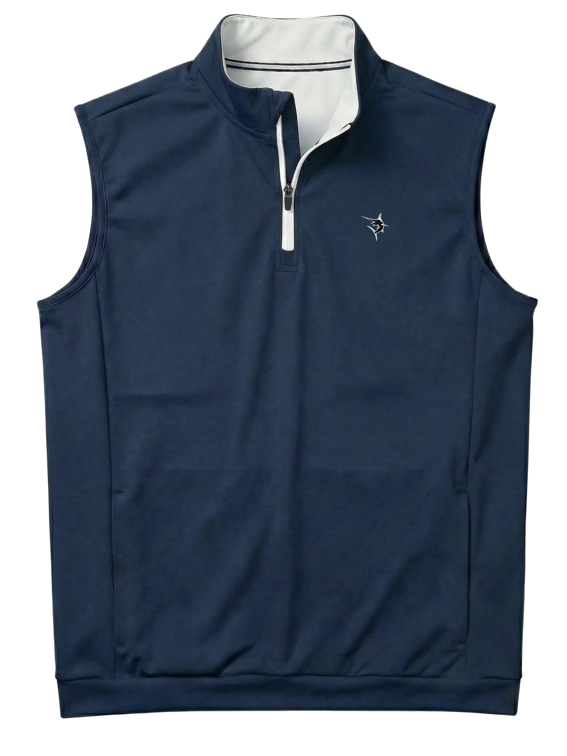 Bayside Quarter Zip Vest White Water Life
