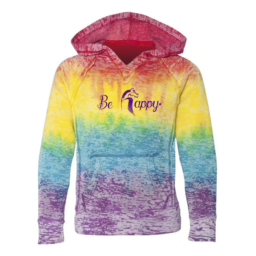 Be Happy Hoodie: Youth Horseplay Apparel