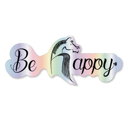 Be Happy Sticker Horseplay Apparel