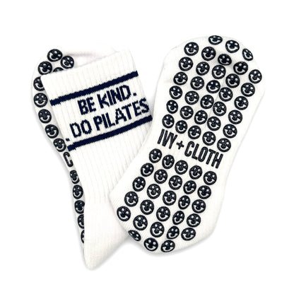 Be Kind, Do Pilates Grip Socks Ivy + Cloth