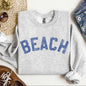 Beach Bum Crewneck Sweatshirt – Relaxed Summer Pullover for Coastal Vibes Fitkitty Culture Athleisure Wear, Yoga Wear & Women's Clothing