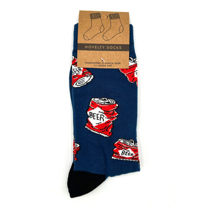 Crushed Can Novelty Socks Shield Republic