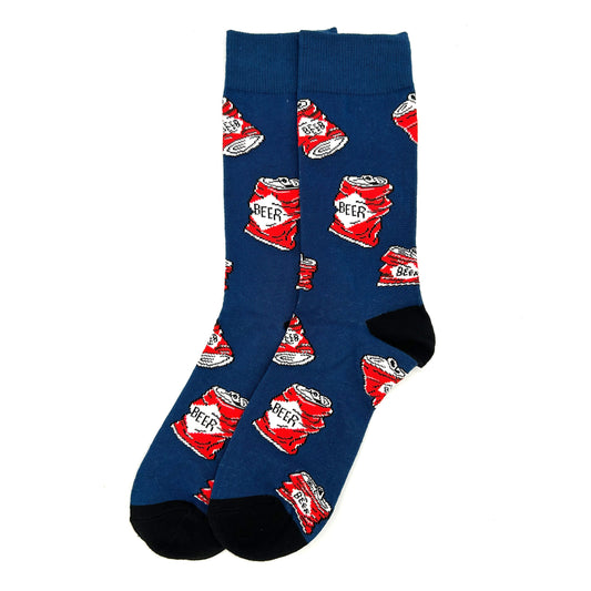 Crushed Can Novelty Socks Shield Republic