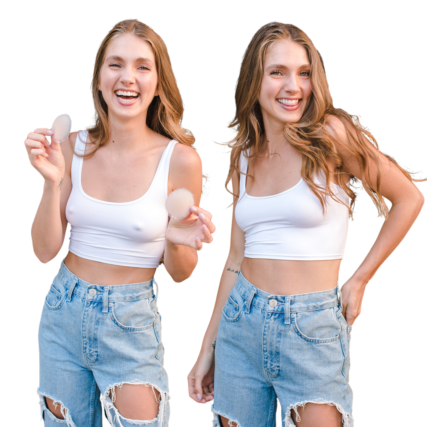 Deluxe Duo in Light Nude Boob-eez