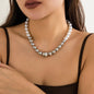 ball chain necklace Heart Pendant Choker Collar