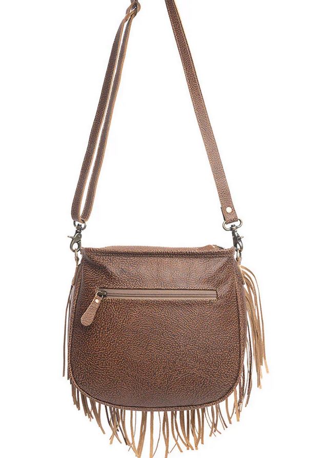 Hand tooled Fringe Bag Country in My Heart
