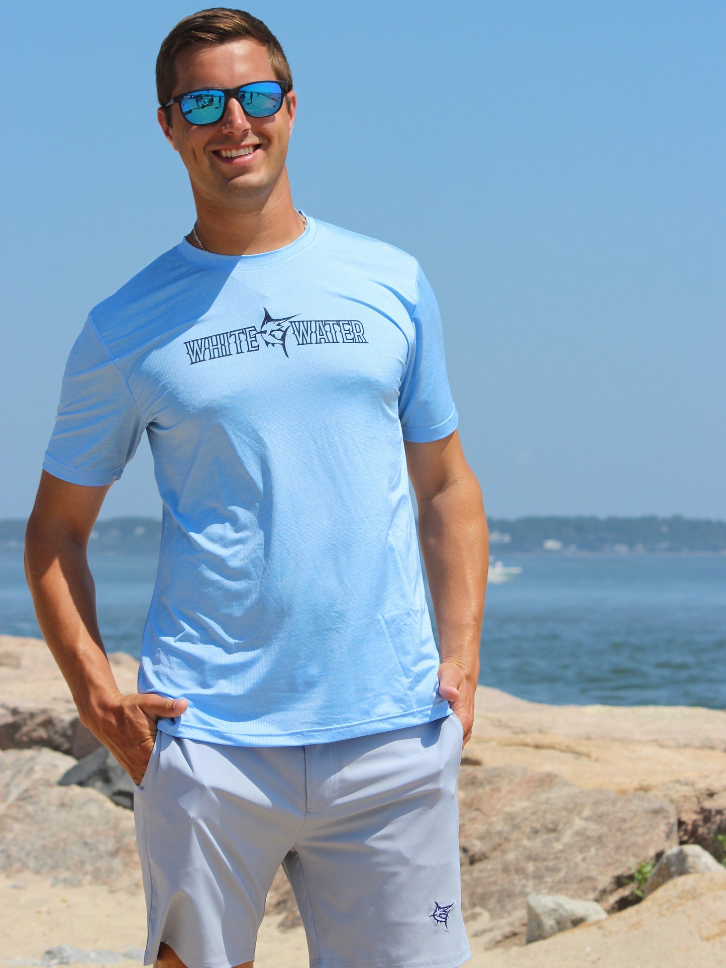 Bimini Primary Performance Tee White Water Life