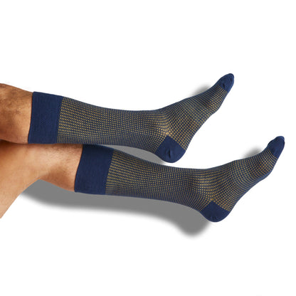 Navy Gold Mixed Socks 4 Pack -B DeadSoxy