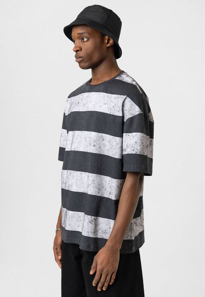 Black 24 Blur Boxy Tee - Vintage Style Designer T-Shirt - Streetwear Graphic Top Withinblack