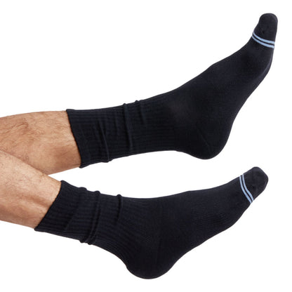 Black Casual Crew Socks 3-Pack DeadSoxy