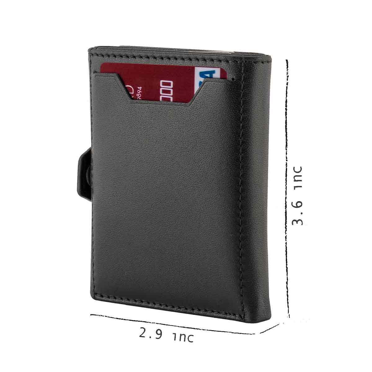Verona Front Pocket Trifold Leather Wallet Trusador