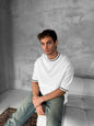 Jordan Logo Contrast Collar Cotton Tee Withinblack