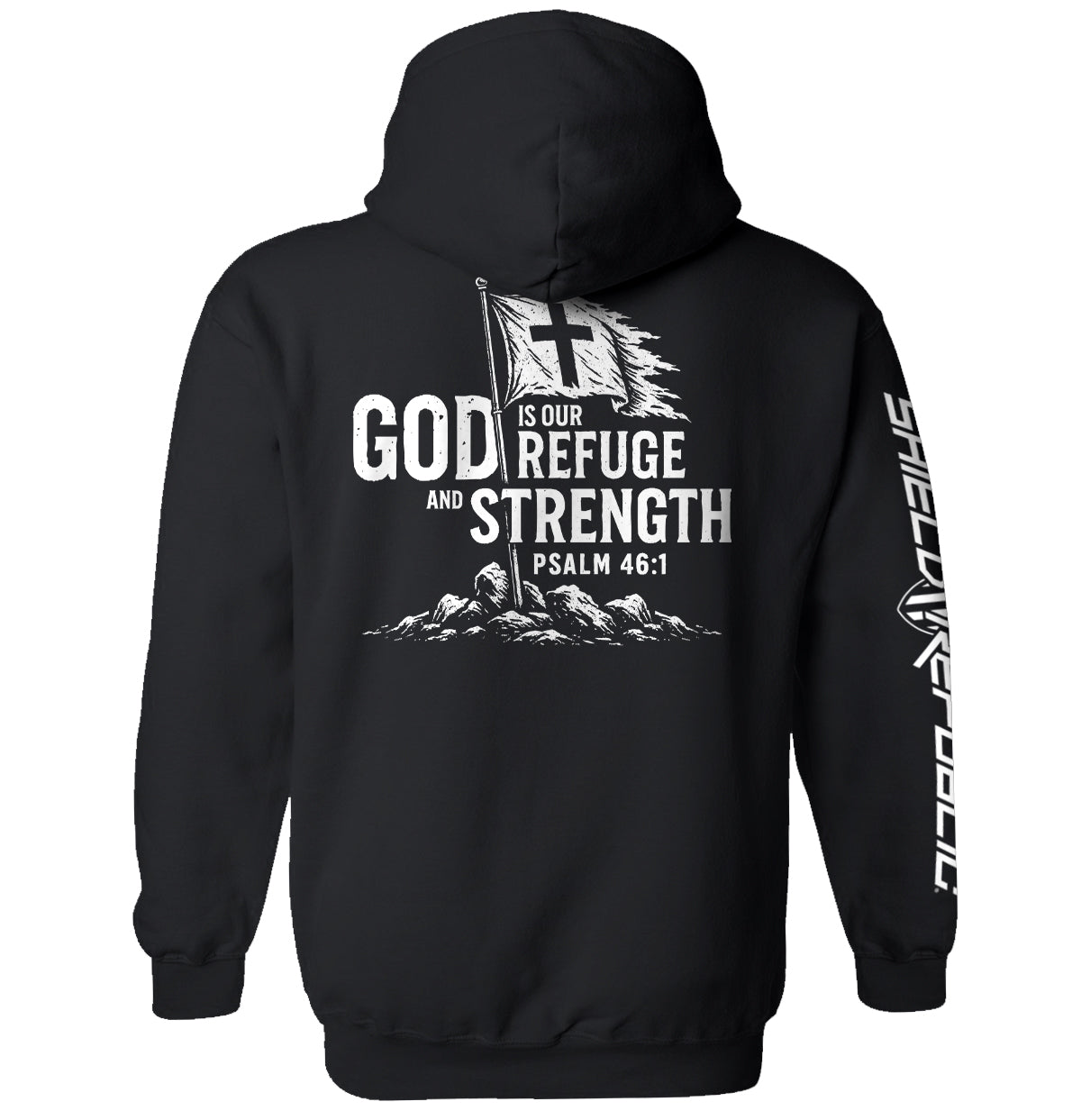 God is our Refuge and Strength Shield Republic