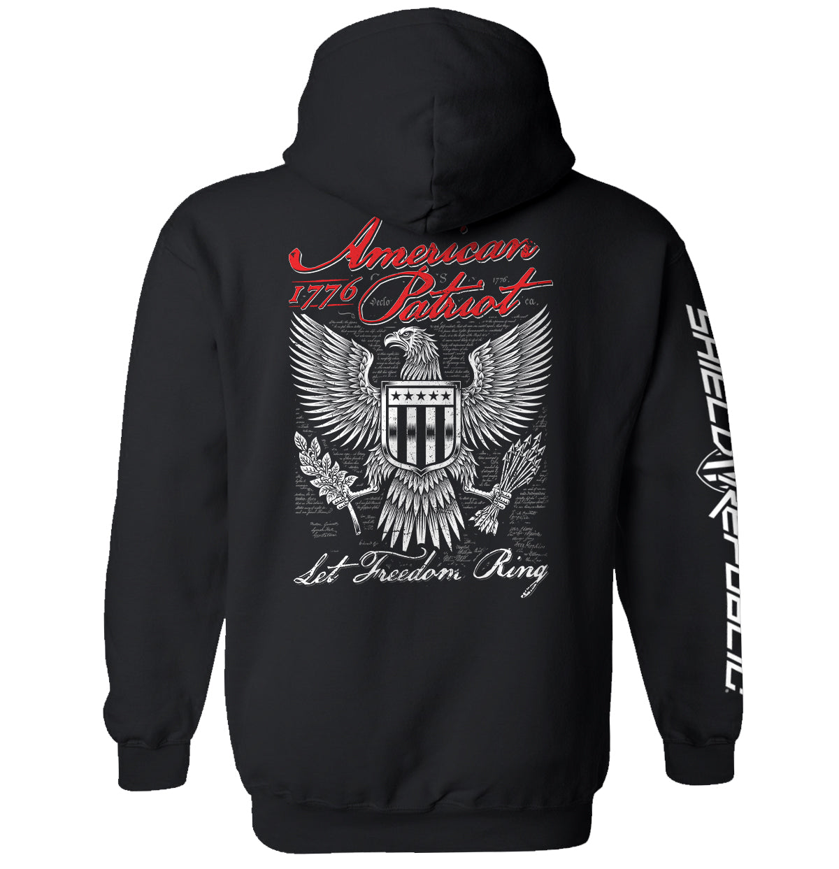 American Patriot Let Freedom Ring Shield Republic