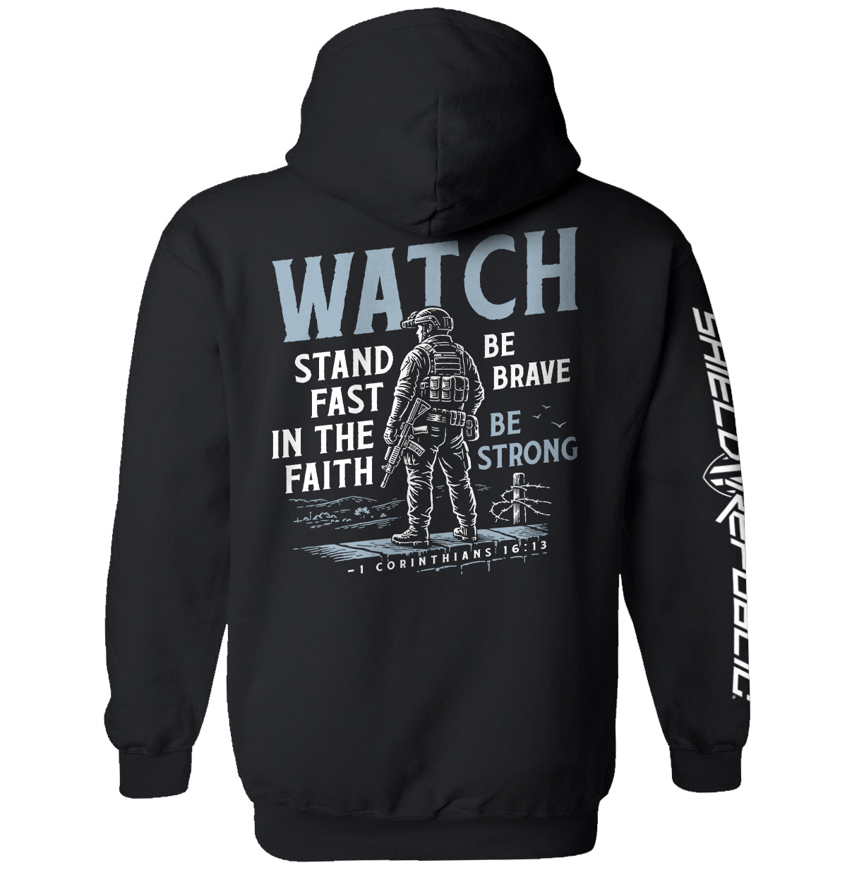 Watch Stand Fast in the Faith (Back Print) Shield Republic