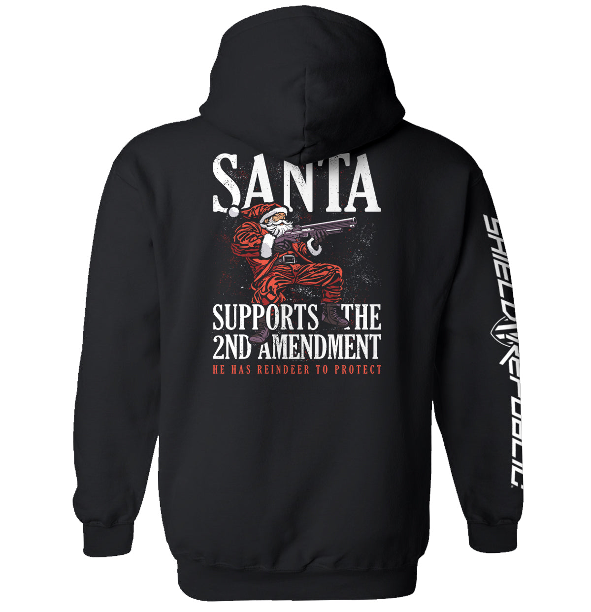 Santa Supports the 2nd Amendment Shield Republic
