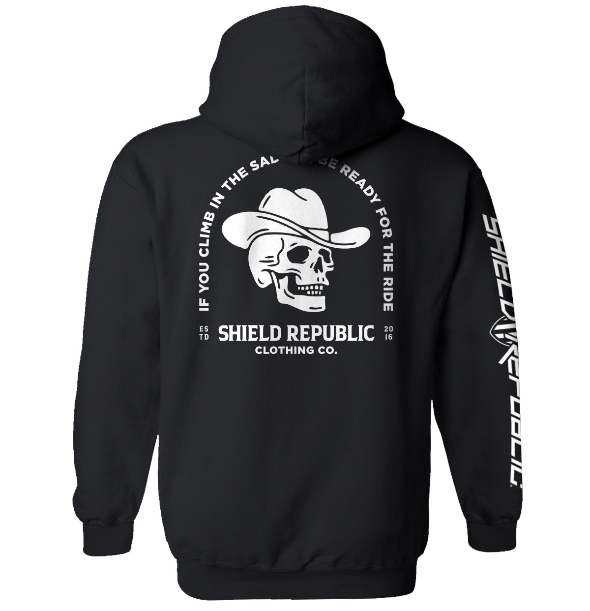 Be Ready For The Ride SR Clothing Co. Shield Republic