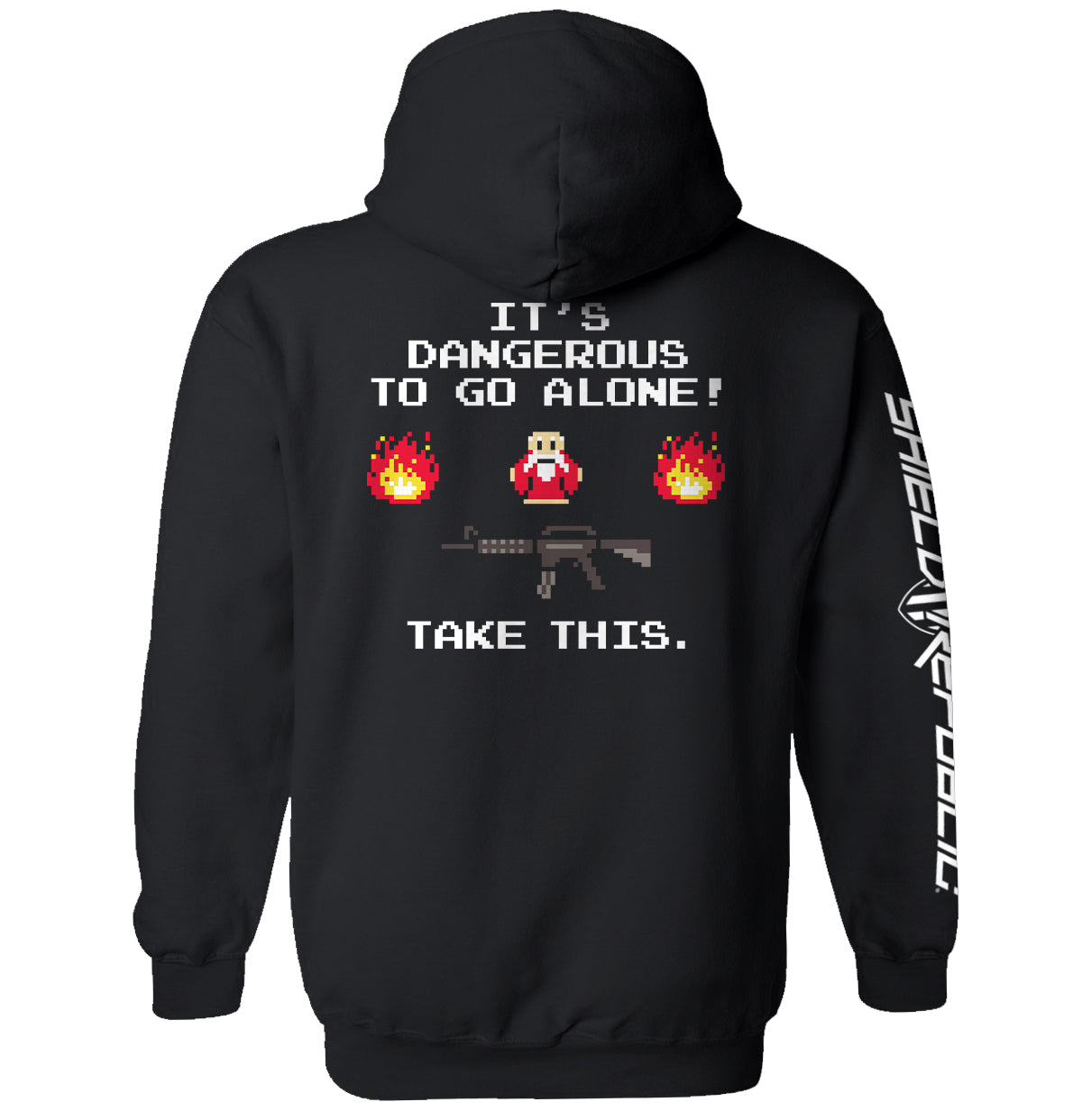 It's Dangerous to Go Alone Shield Republic