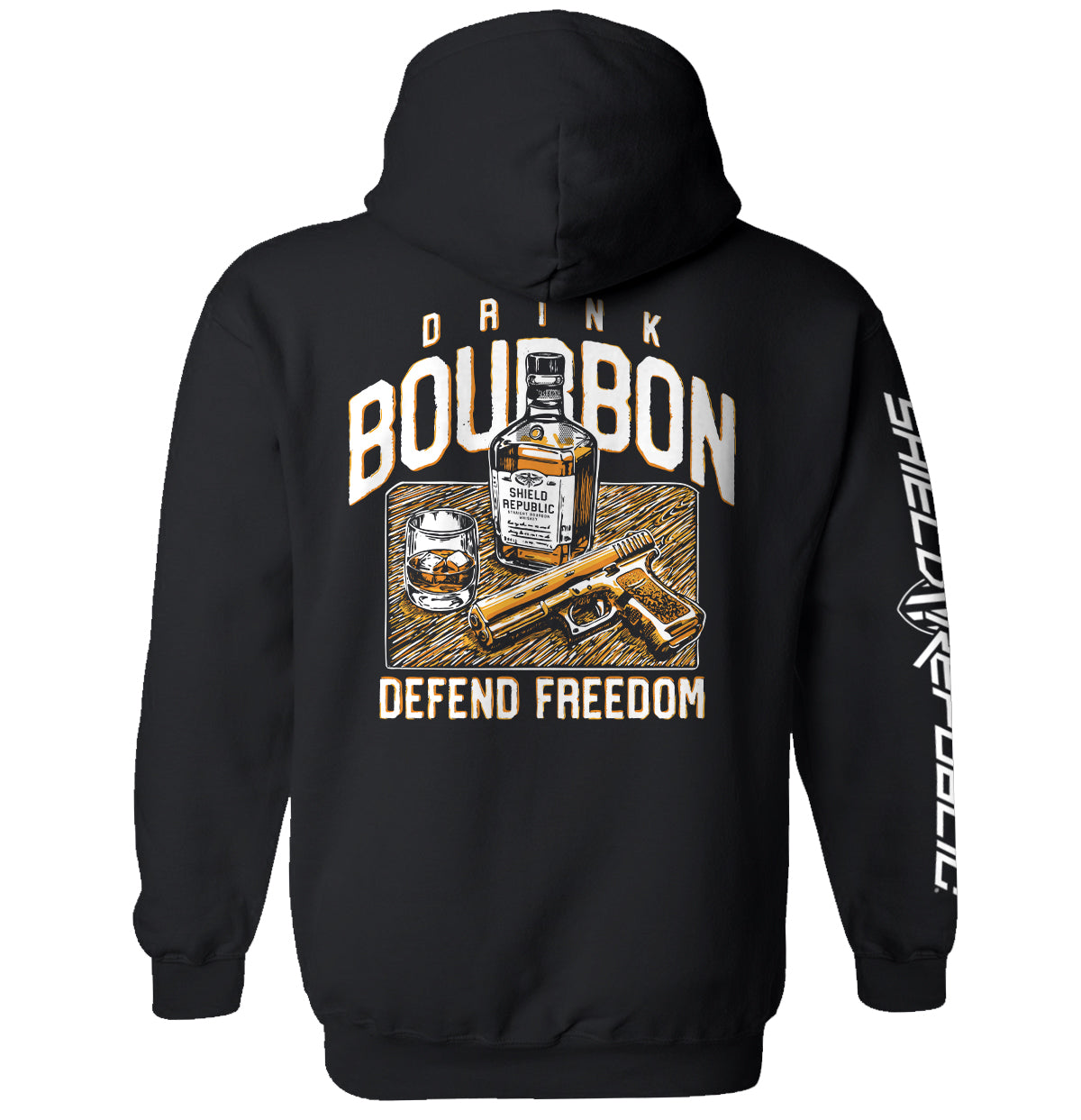 Drink Bourbon Defend Freedom Shield Republic
