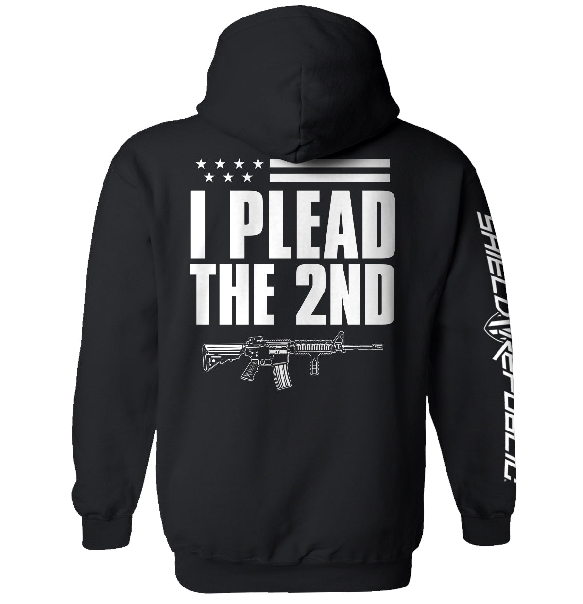 I Plead The 2nd (Back Print) Shield Republic