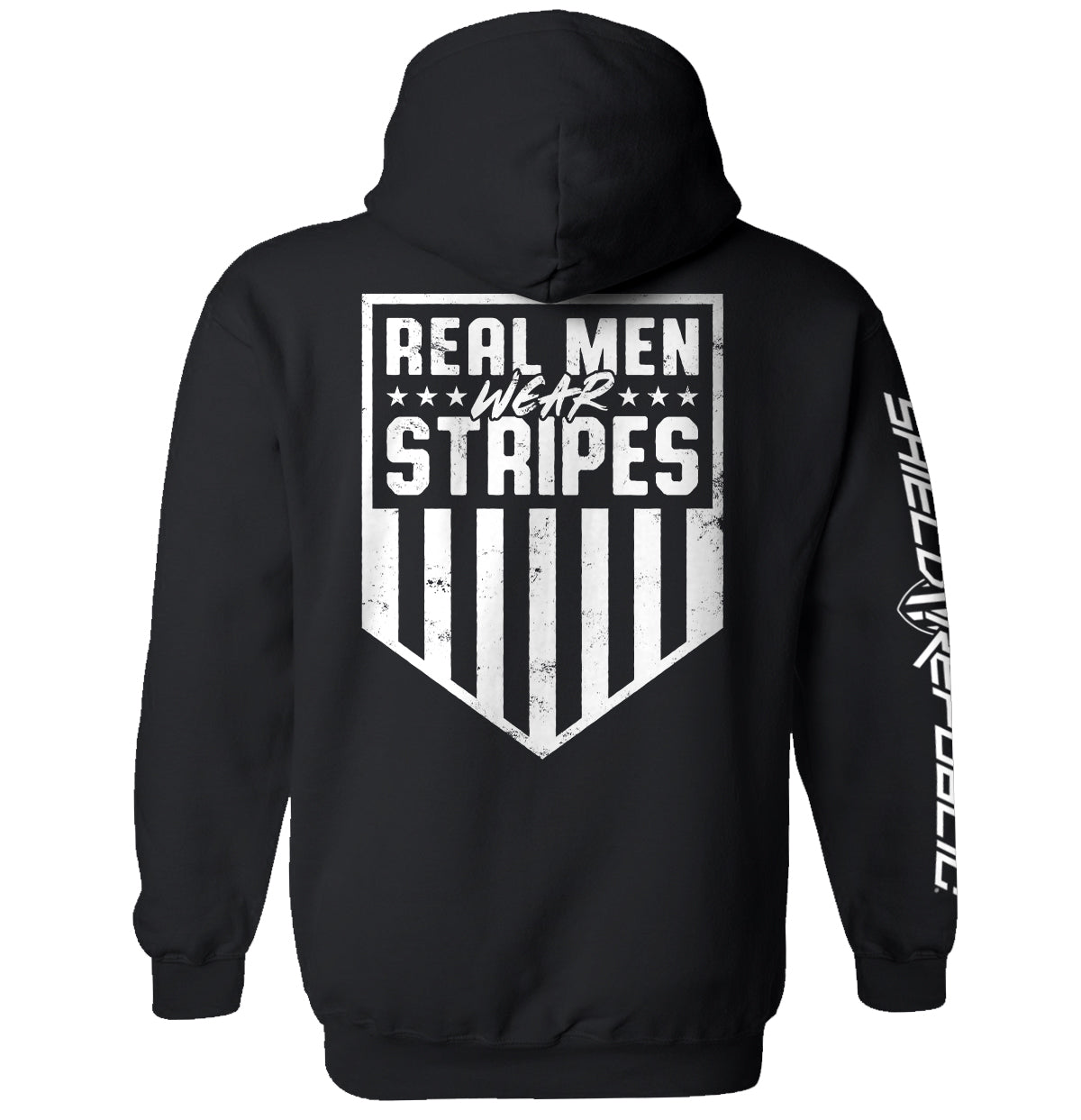 Real Men Wear Stripes (Back Print) Shield Republic