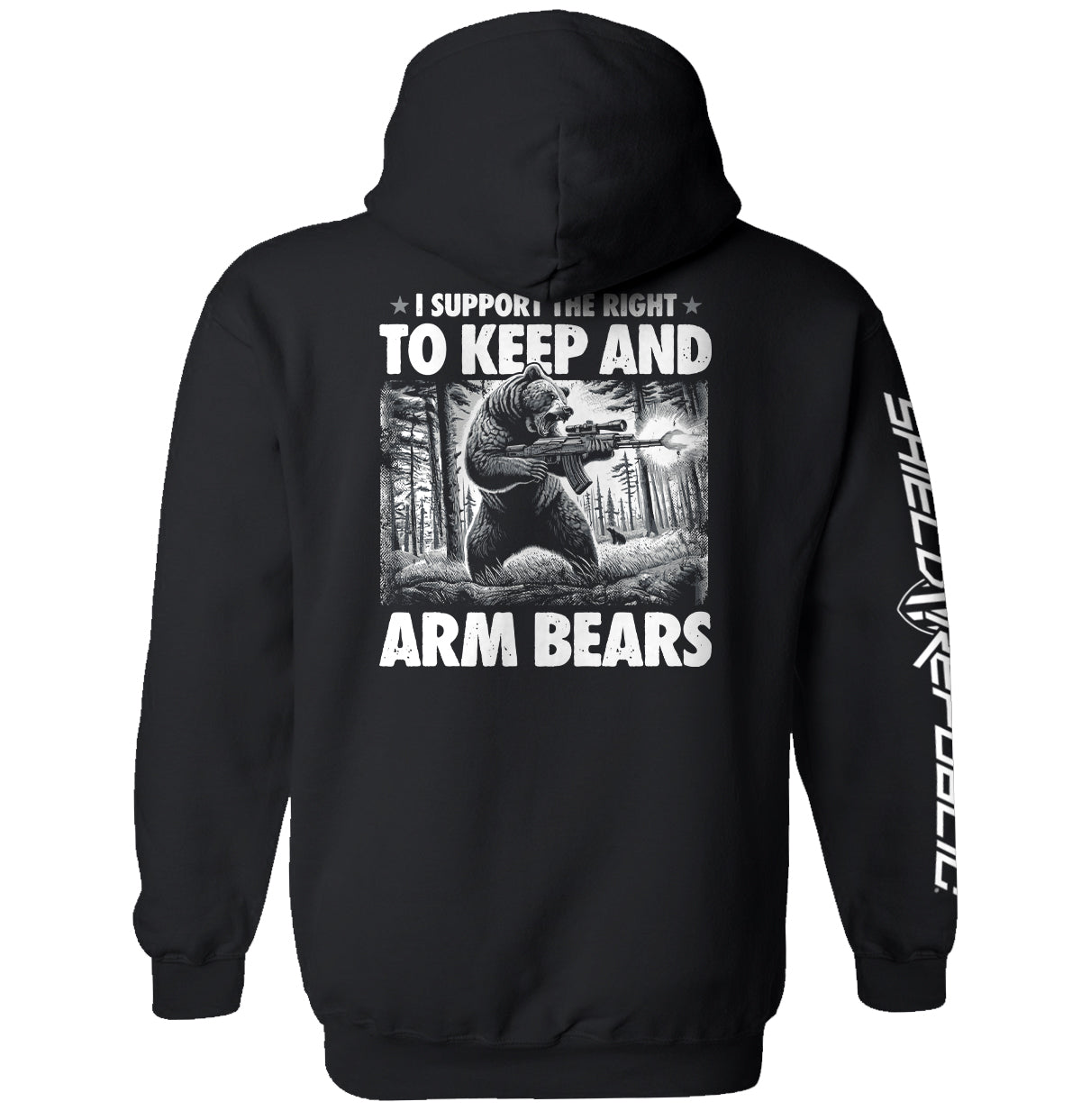 I Support the Right to Keep and Arm Bears Shield Republic