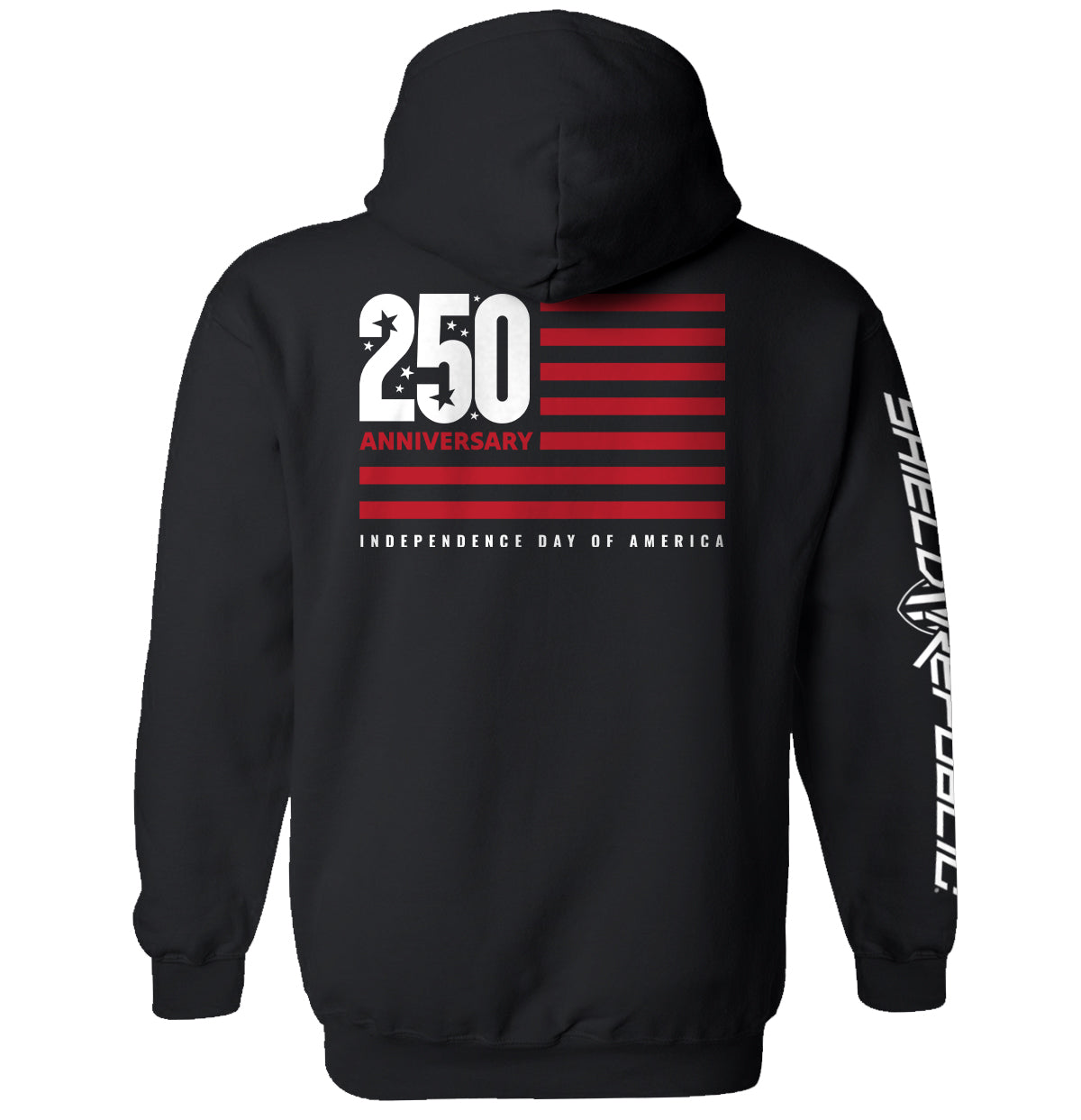America 250 Years Anniversary Flag Shield Republic