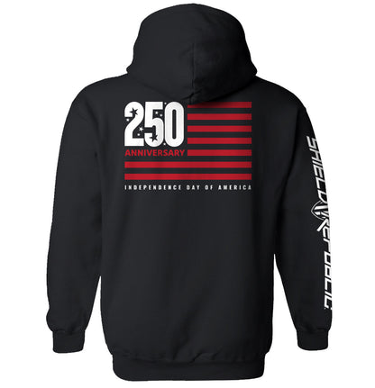 America 250 Years Anniversary Flag Shield Republic