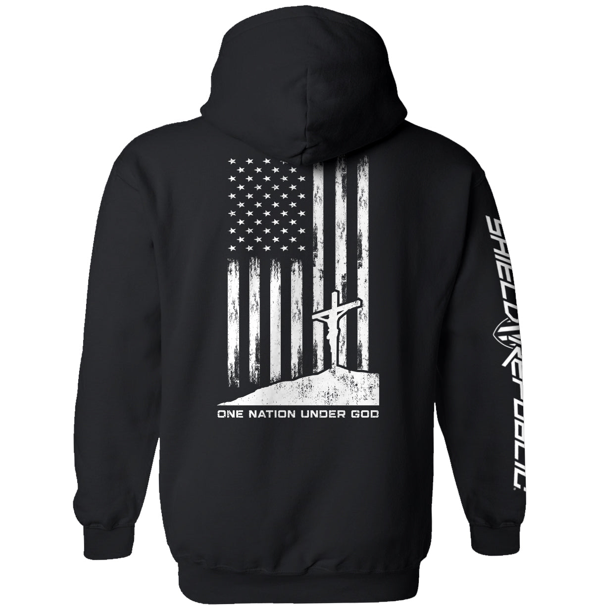 One Nation Under God Shield Republic
