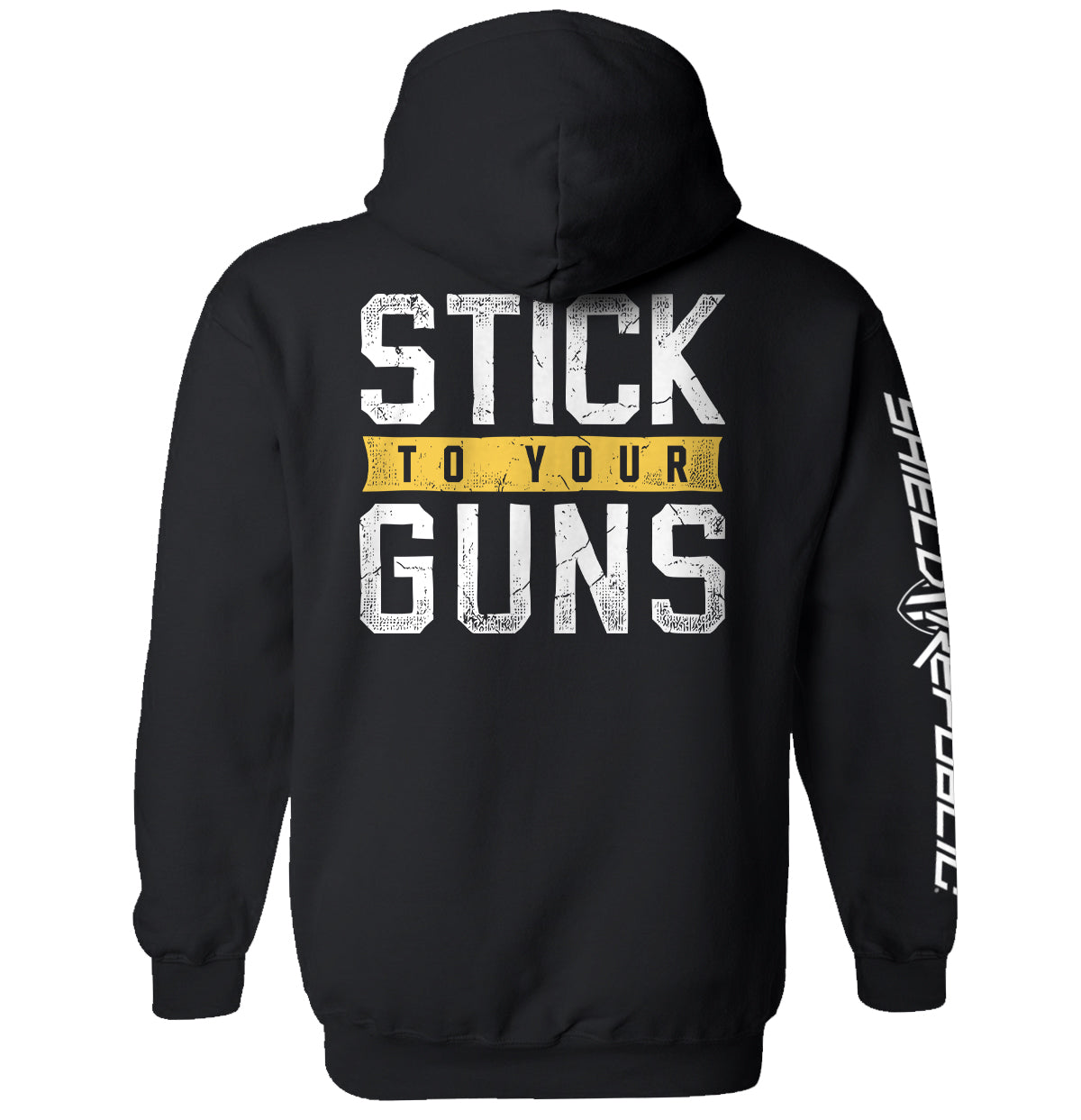 Stick To Your Guns Distressed Shield Republic