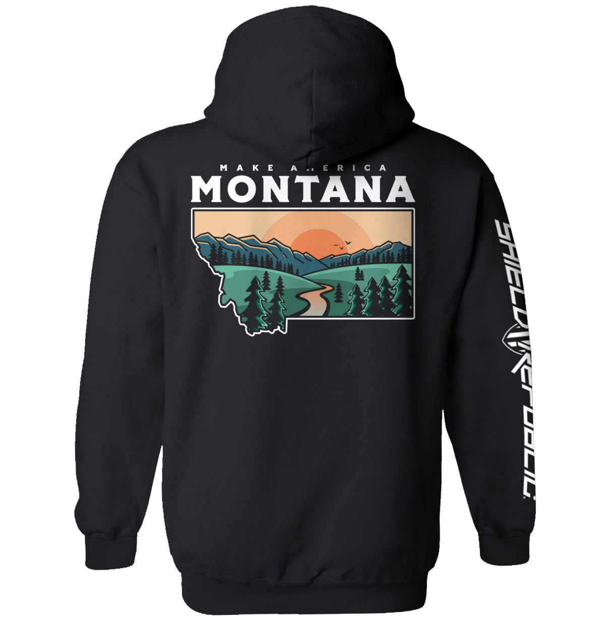 Make America Montana Shield Republic